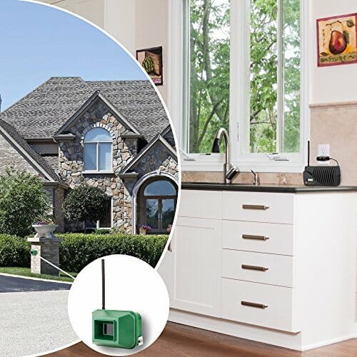Driveway Informer Wireless Driveway Alarm-USA Made Driveway Alarm Long Range 1000' Transmitter & Receiver Included In Kit-Driveway Alarm Sensor Detects Vehicles & People-Ideal for Home & Business